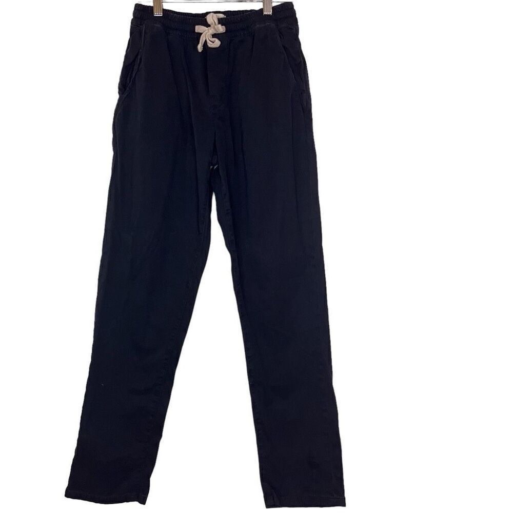 Marine Layer Mens Saturday Athletic Fit Pant Navy Size Small Office Preppy‎